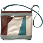 Load image into Gallery viewer, Packet Plus in Patchwork in Ocean Mint, Chestnut, Pearl, Turquoise

