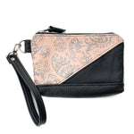 Load image into Gallery viewer, Wristlet in Hand Painted Floral #2
