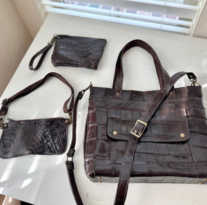 Turning a gator hide into 3 custom bags (+video)