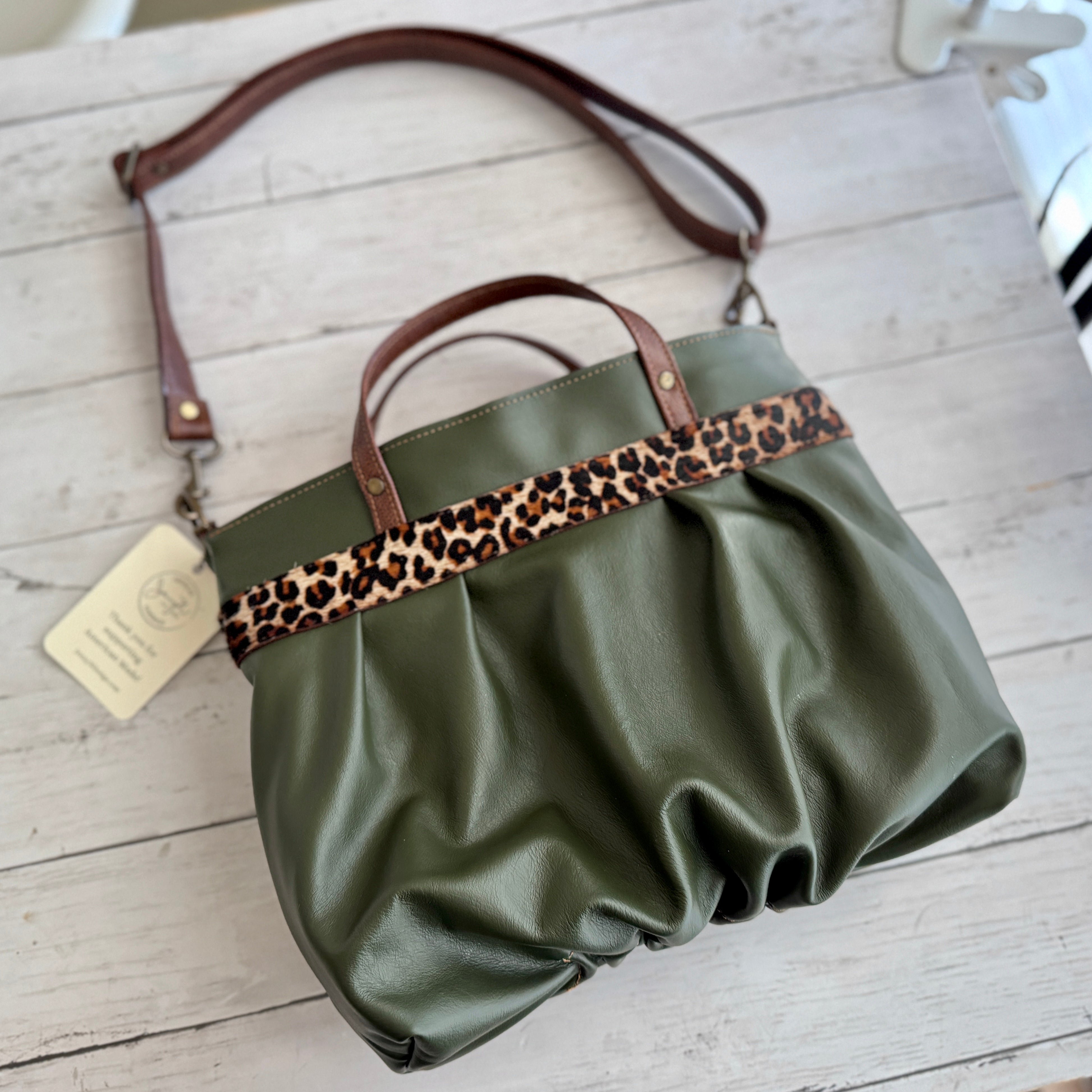 Ruche Mini in Olive, Chestnut, Leopard