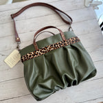 Load image into Gallery viewer, Ruche Mini in Olive, Chestnut, Leopard
