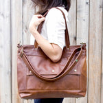 Load image into Gallery viewer, Archive Tote in Chestnut, RTS
