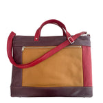 Load image into Gallery viewer, Archive Tote in Color Block Chili Pepper, Mulberry, Camel, RTS
