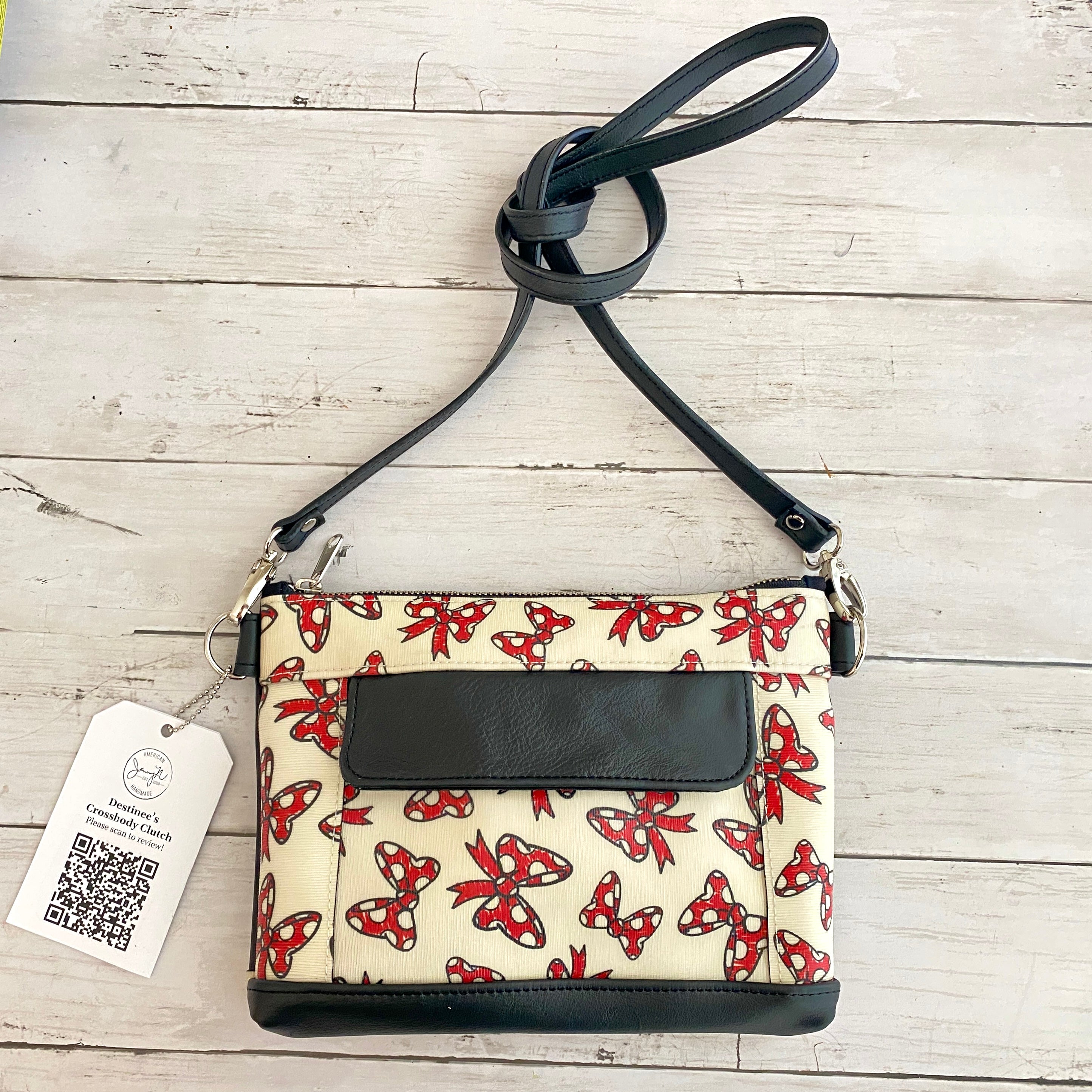 Crossbody Clutch in Minnie Bows Print (+ video)