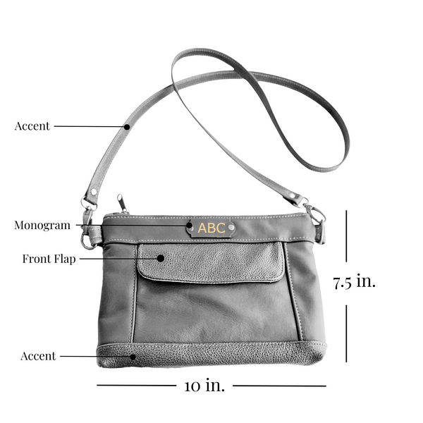 Monogrammed Clutch Crossbody Bag Personalized Clutch 