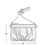 Load image into Gallery viewer, Custom Ruche Clutch Crossbody
