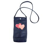 Load image into Gallery viewer, Phone Pouch in Hearts, Navy (RTS)
