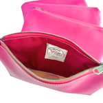 Load image into Gallery viewer, Zipper Pouch in Bright Magenta for Breast Cancer Awareness
