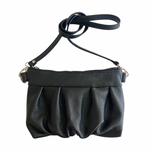 Load image into Gallery viewer, Ruche Clutch Crossbody in Onyx, RTS
