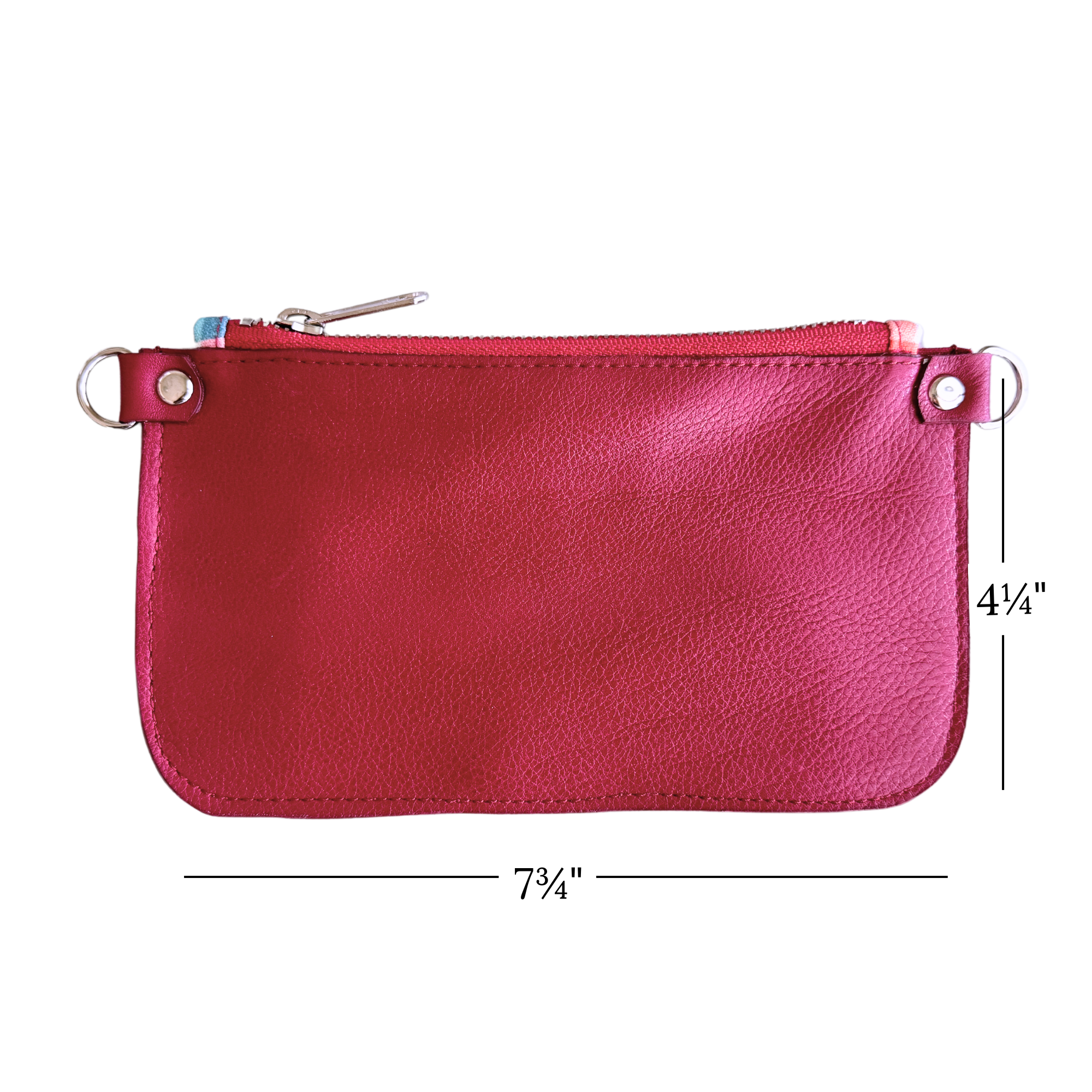 Zipper Pouch in Magenta, RTS