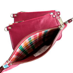 Zipper Pouch in Magenta, RTS