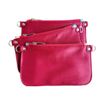 Load image into Gallery viewer, Zipper Pouch in Magenta, RTS
