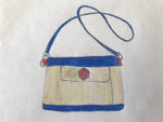 Load image into Gallery viewer, Crossbody Clutch in Camel, Navy Blue, Blossom
