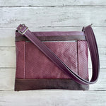 Load image into Gallery viewer, Archive Micro in Burgundy Snake, Mulberry, Dark Roast
