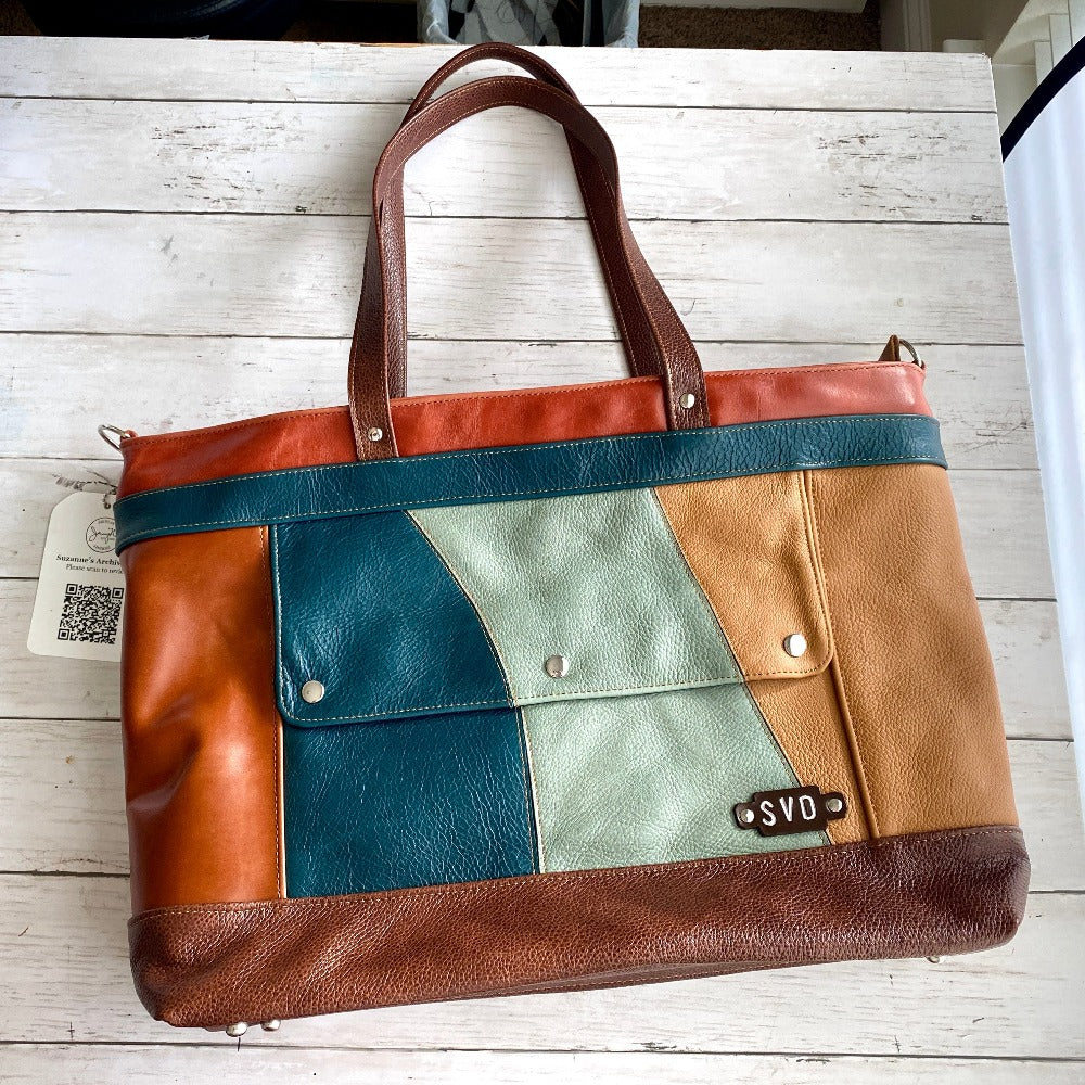 Archive Plus in Chestnut, Cognac, Dark Teal, Retro Patchwork – Jenny N.  Design