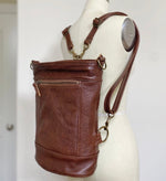 Load image into Gallery viewer, Bucket in Chestnut, Backpack Convertible
