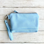 Load image into Gallery viewer, Wristlet in Sky Blue, RTS
