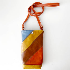Phone Pouch Crossbody in Retro Patchwork 1