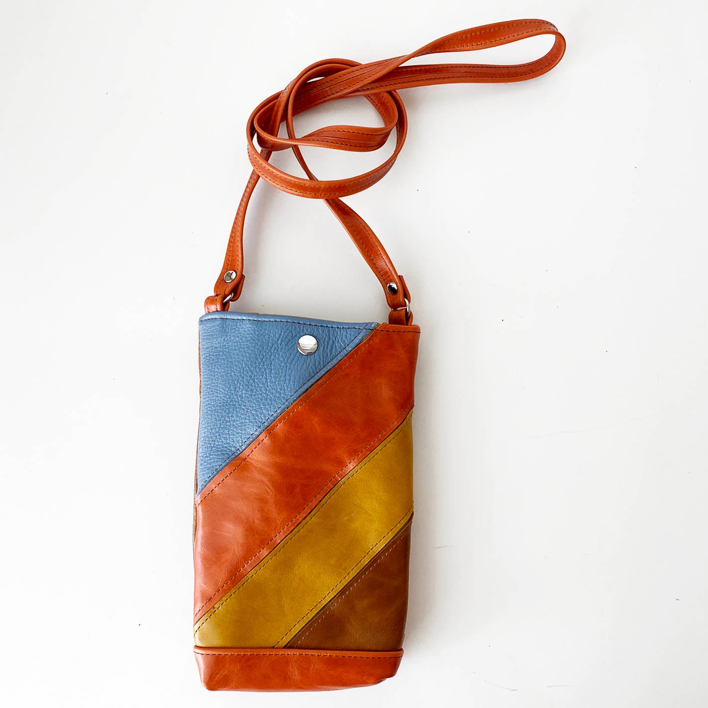 Phone Pouch Crossbody in Retro Patchwork 2