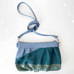 Load image into Gallery viewer, Ruche Clutch in Blues/Greens
