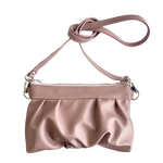 Load image into Gallery viewer, Ruche Clutch Crossbody in Dusty Rose
