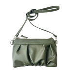 Load image into Gallery viewer, Ruche Clutch Crossbody in Olive
