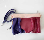 Load image into Gallery viewer, Ruche Clutch in Pinks/Purples
