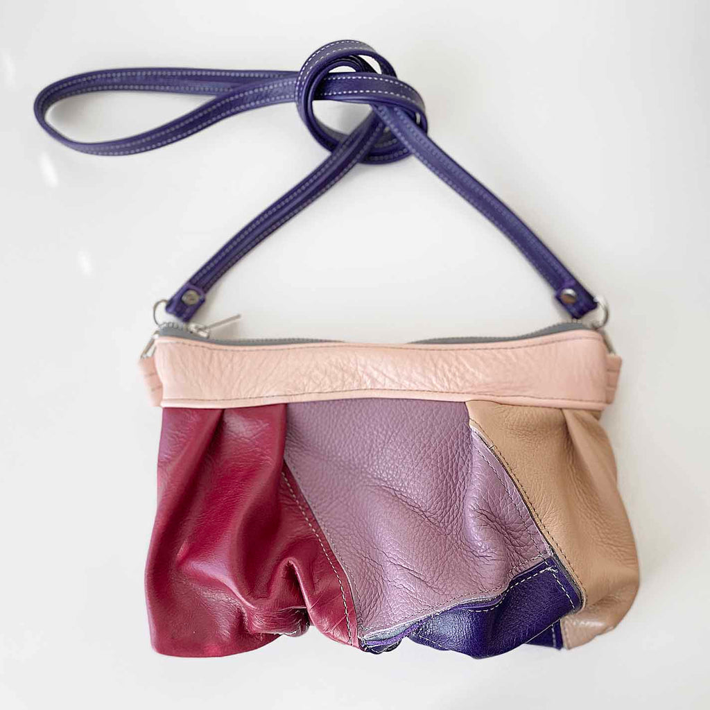 Ruche Clutch in Pinks/Purples – Jenny N. Design