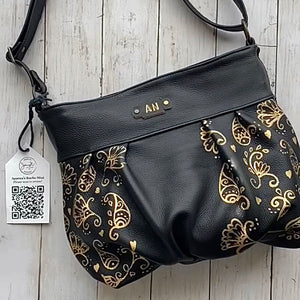 Ruche Mini in Onyx, Handpainted Floral  (+video)