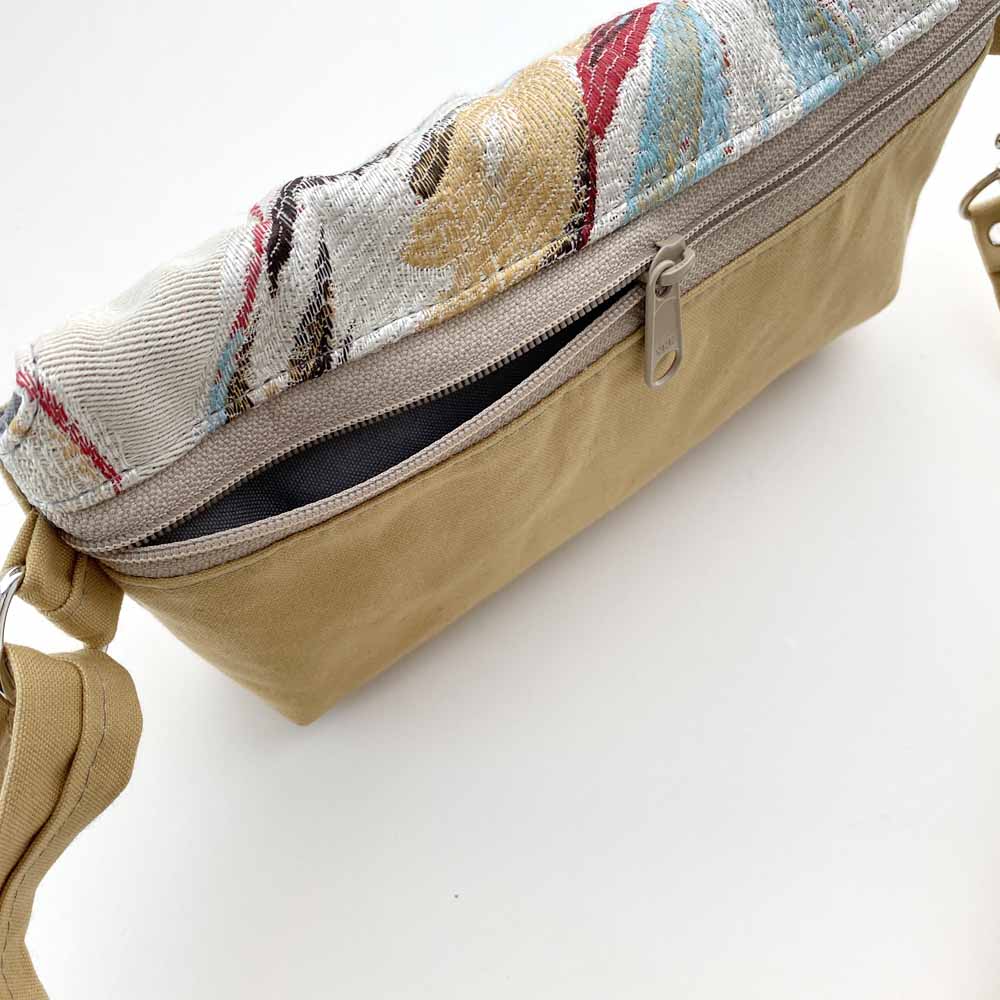 Traveler Fanny Pack in Embroidered Floral and Harvest Gold