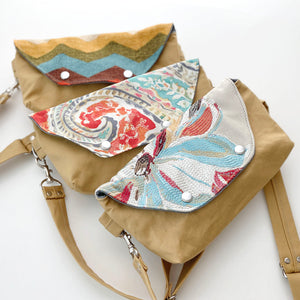 Traveler Fanny Pack in Summer Paisley and Harvest Gold