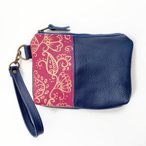 Wristlet in Hand Painted Floral #3