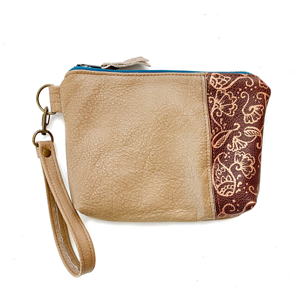 Wristlet in Hand Painted Floral #16