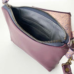 Load image into Gallery viewer, Wristlet in Rose Gold and Purple Floral
